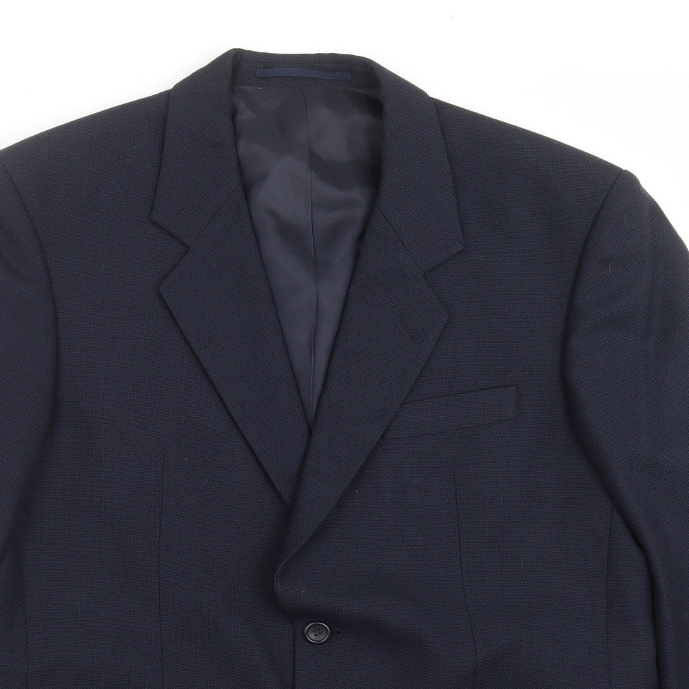VARTEKS Mens Blue   Jacket Suit Jacket Size 40