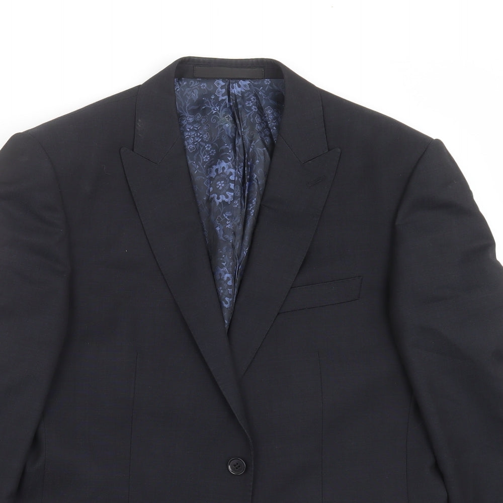 Marks and Spencer Mens Grey   Jacket Suit Jacket Size 40  - Tailored fit
