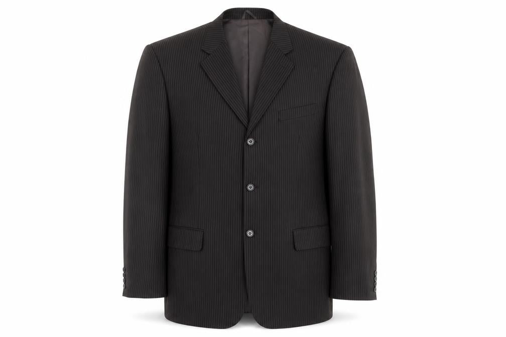 RGA Mens Brown Striped  Jacket Suit Jacket Size 46