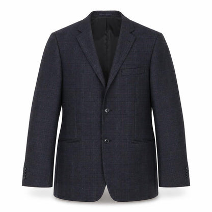 ALFREDO Mens Blue Check  Jacket Suit Jacket Size 46