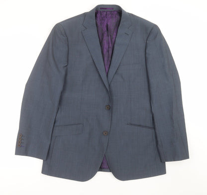 Preloved Charlie Allen Mens Blue   Jacket Suit Jacket Size 40 - Front