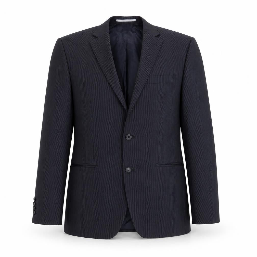 MODERN MIX Mens Blue Striped  Jacket Suit Jacket Size 40