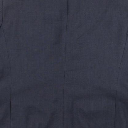 Next Mens Blue Geometric  Jacket Suit Jacket Size 42  - Tailored fit