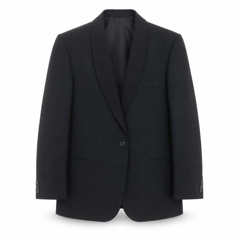 Dunn & CO Mens Black   Jacket Suit Jacket Size 40