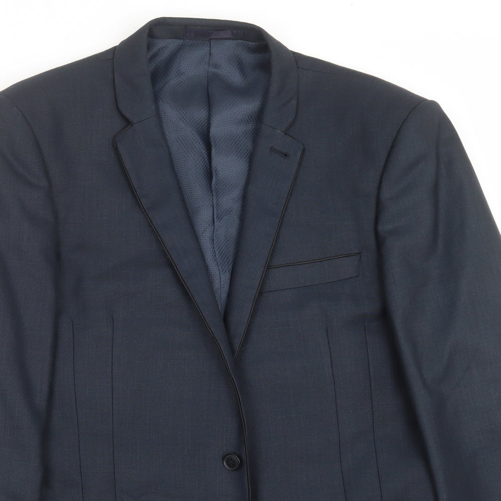 NEXT Mens Blue   Jacket Suit Jacket Size 40  - Tailored fit