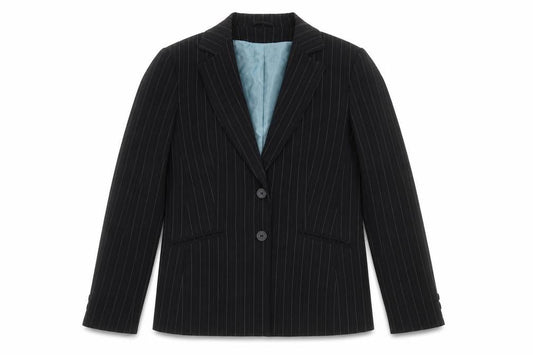 Dorothy Perkins Womens Black Striped  Jacket Suit Jacket Size 14