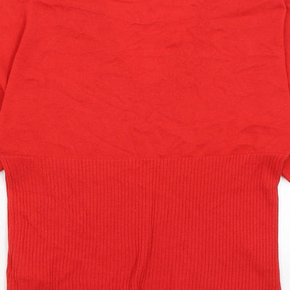 Monsoon Womens Red   Basic T-Shirt Size 10