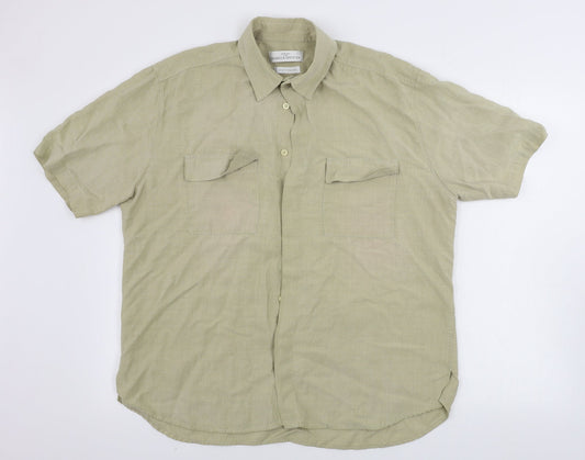 Marks and Spencer  Mens Beige    Button-Up Size L