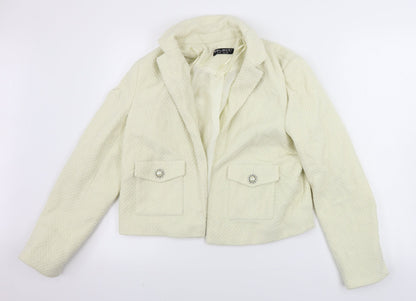 Select Womens Ivory   Jacket Coat Size 12