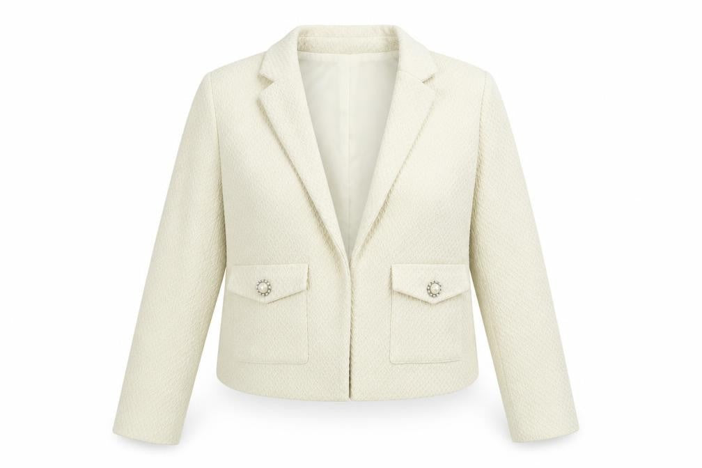 Select Womens Ivory   Jacket Coat Size 12