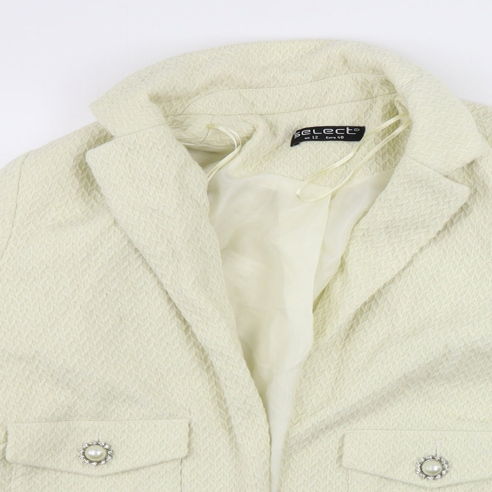 Select Womens Ivory   Jacket Coat Size 12