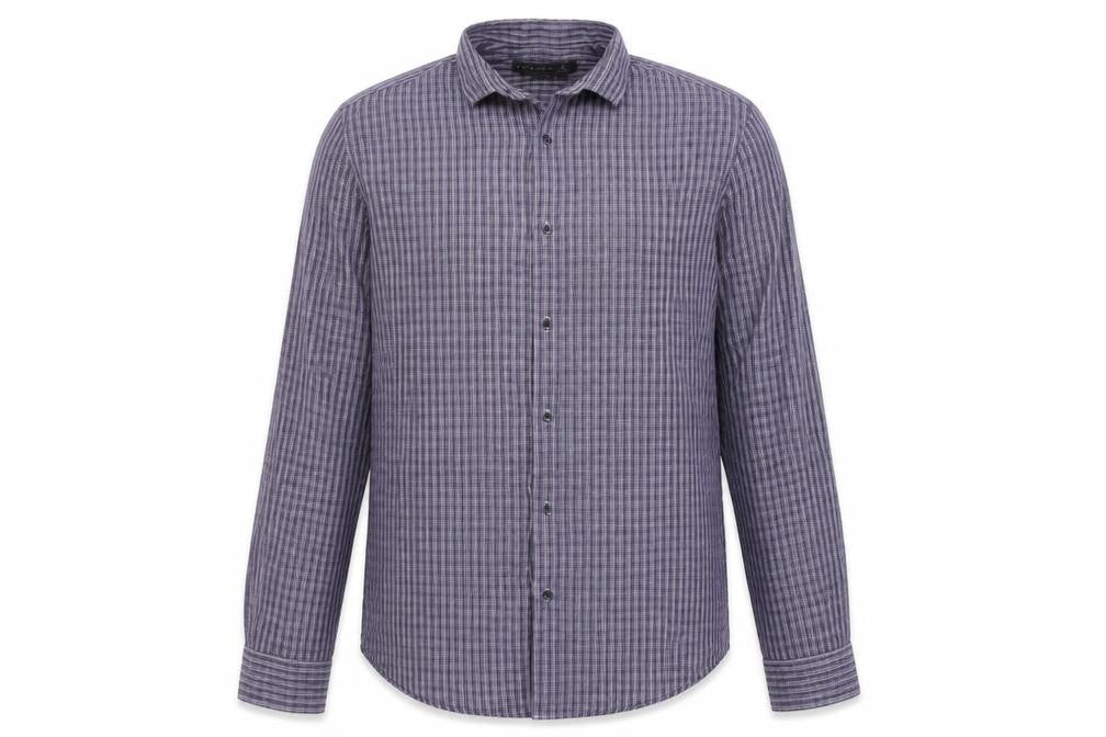 Primark  Mens Blue Check   Button-Up Size 16