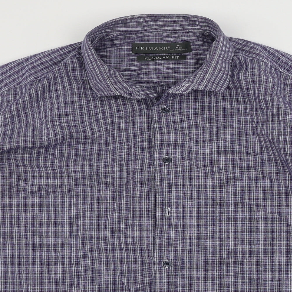 dress shirt primark Primark Mens Blue Check Button-Up Size 16 – Prewornwholesale