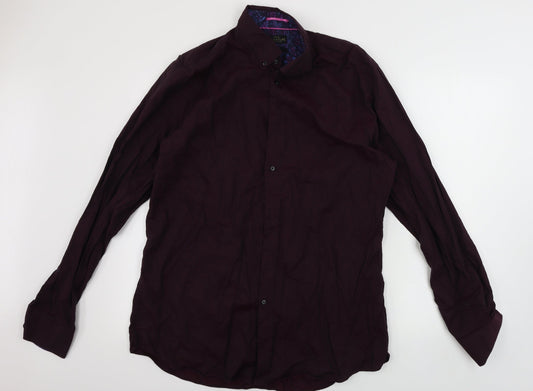 NEXT  Mens Red    Button-Up Size 16
