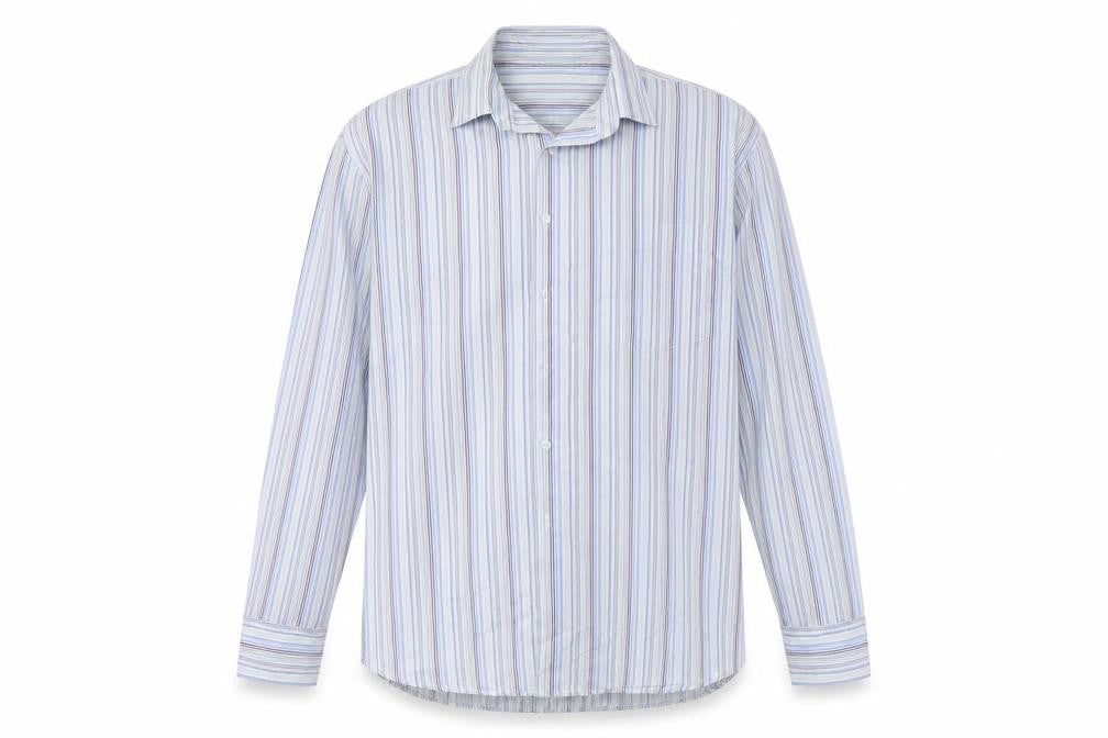 Southern Comfort  Mens Grey Striped   Button-Up Size 15.5