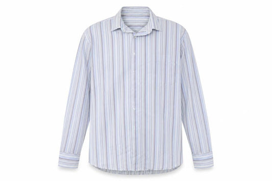 Southern Comfort  Mens Grey Striped   Button-Up Size 15.5