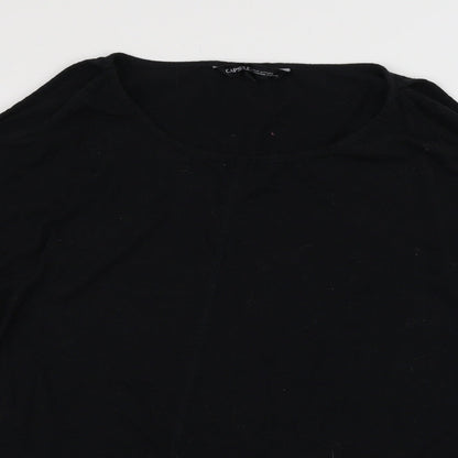 Capsule Womens Black Basic T-Shirt Size 12