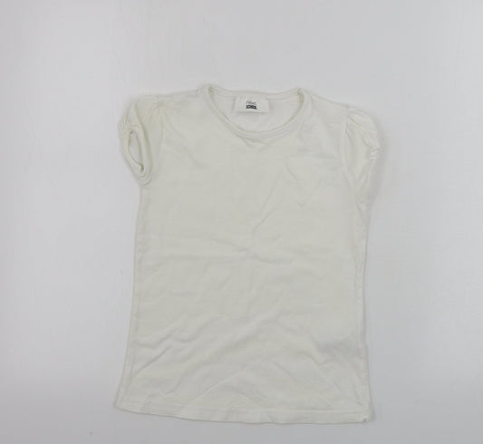 NEXT  Girls White   Basic T-Shirt Size 6 Years