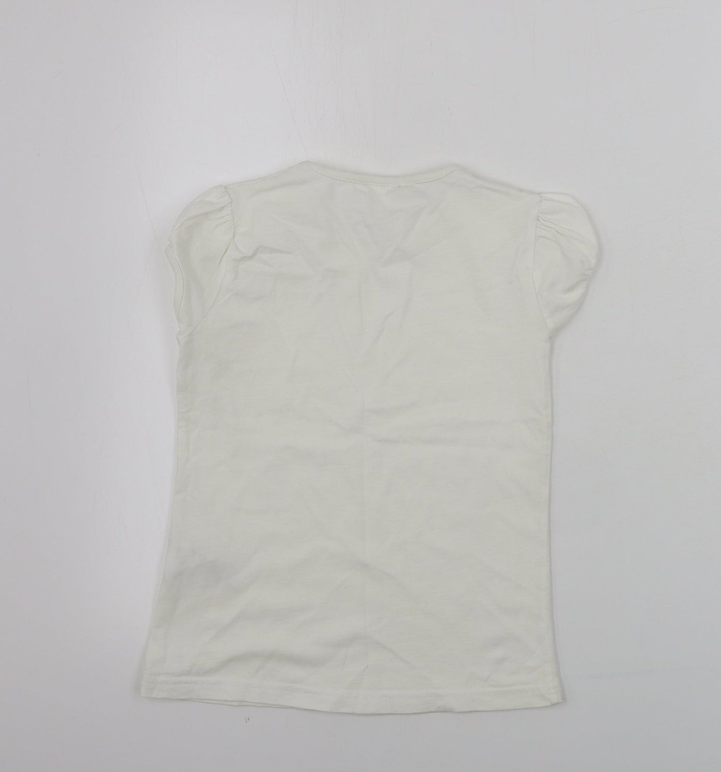 NEXT  Girls White   Basic T-Shirt Size 6 Years