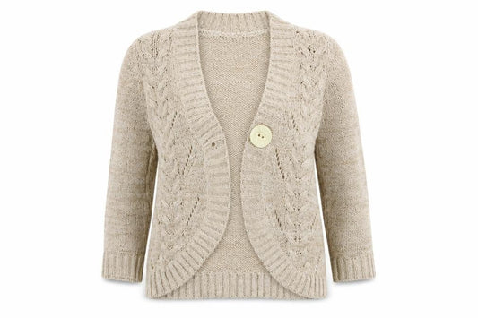 EVIE       Womens Beige   Cardigan Jumper Size 10