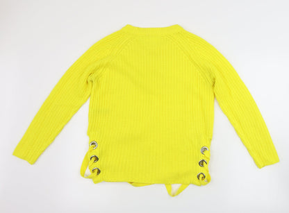Pep&Co Womens Yellow   Pullover Jumper Size 10