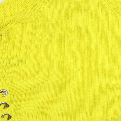 Pep&Co Womens Yellow   Pullover Jumper Size 10