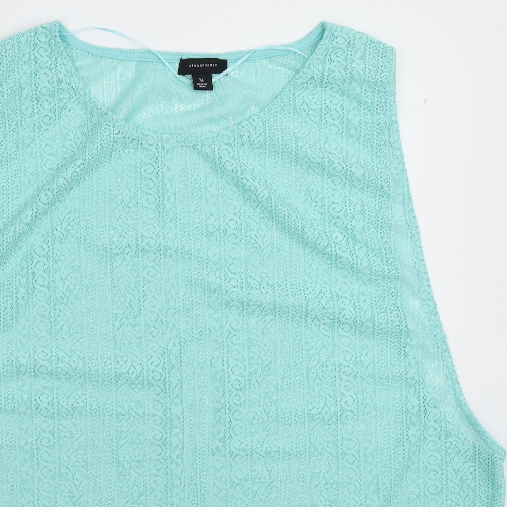 Atmosphere Womens Green   Basic Tank Size XL  - Oversized