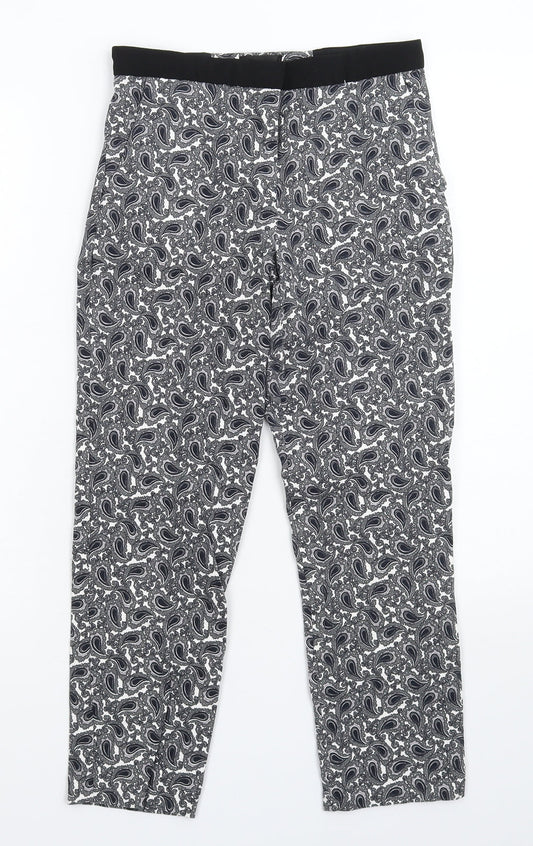 Topshop Womens Multicoloured   Cropped Leggings Size 6 L23 in
