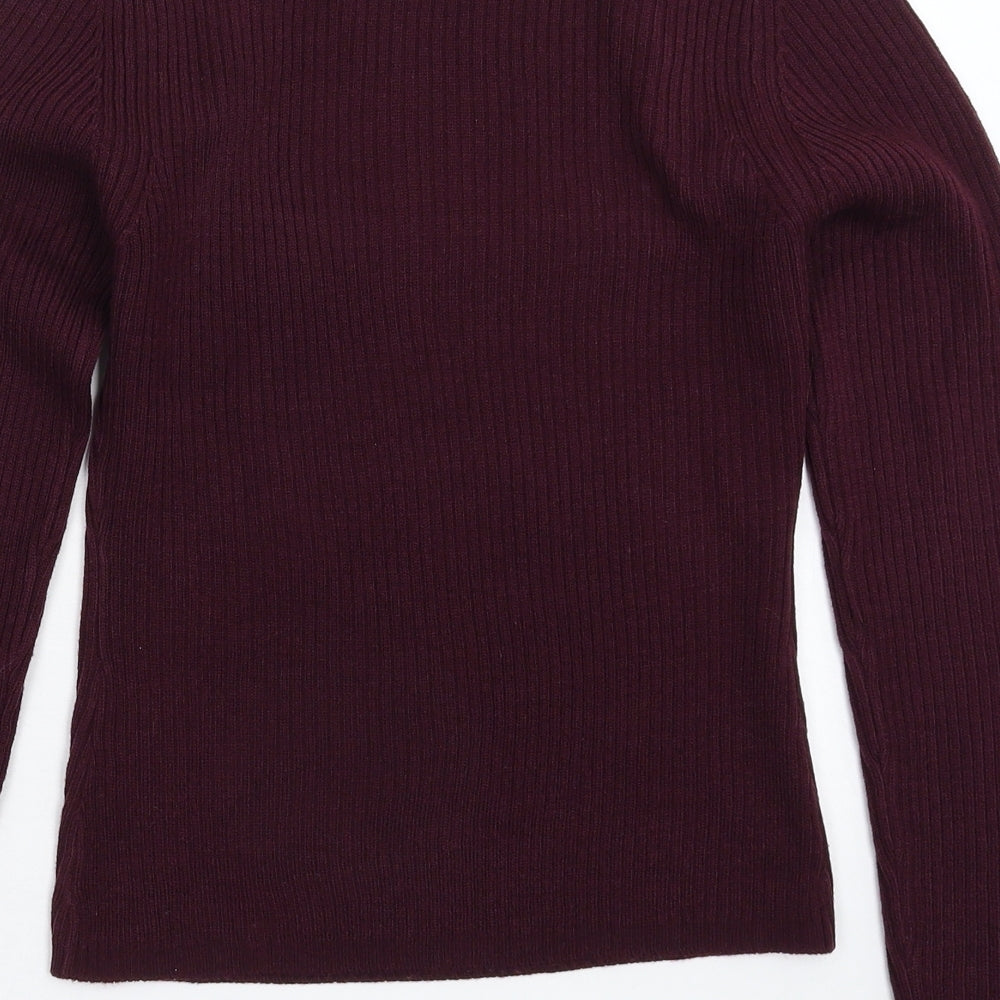 Brave Soul Womens Brown  Knit Pullover Jumper Size S