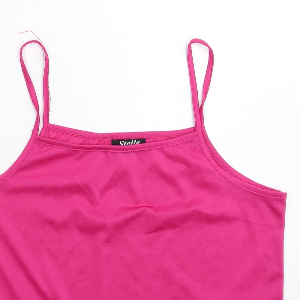 Stella Womens Pink   Basic Tank Size 16