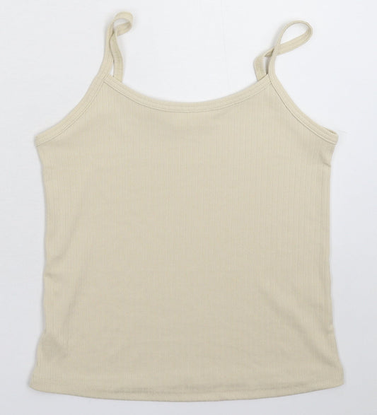 Grace & Mila Womens Beige   Basic Tank Size S