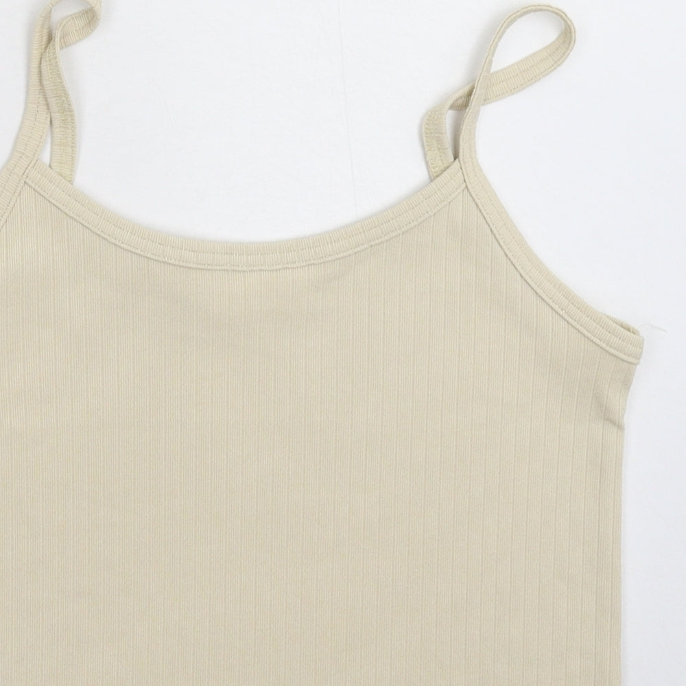 Grace & Mila Womens Beige   Basic Tank Size S