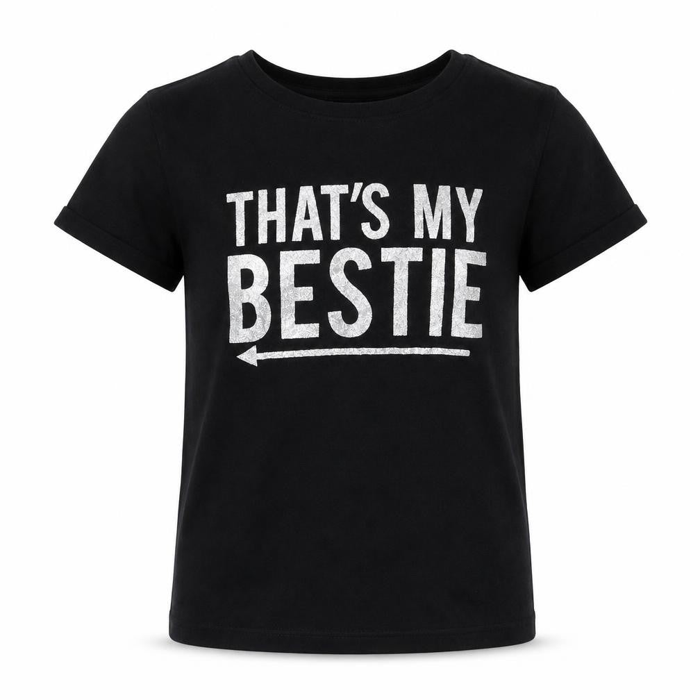 Primark Girls Black   Basic T-Shirt Size 10-11 Years