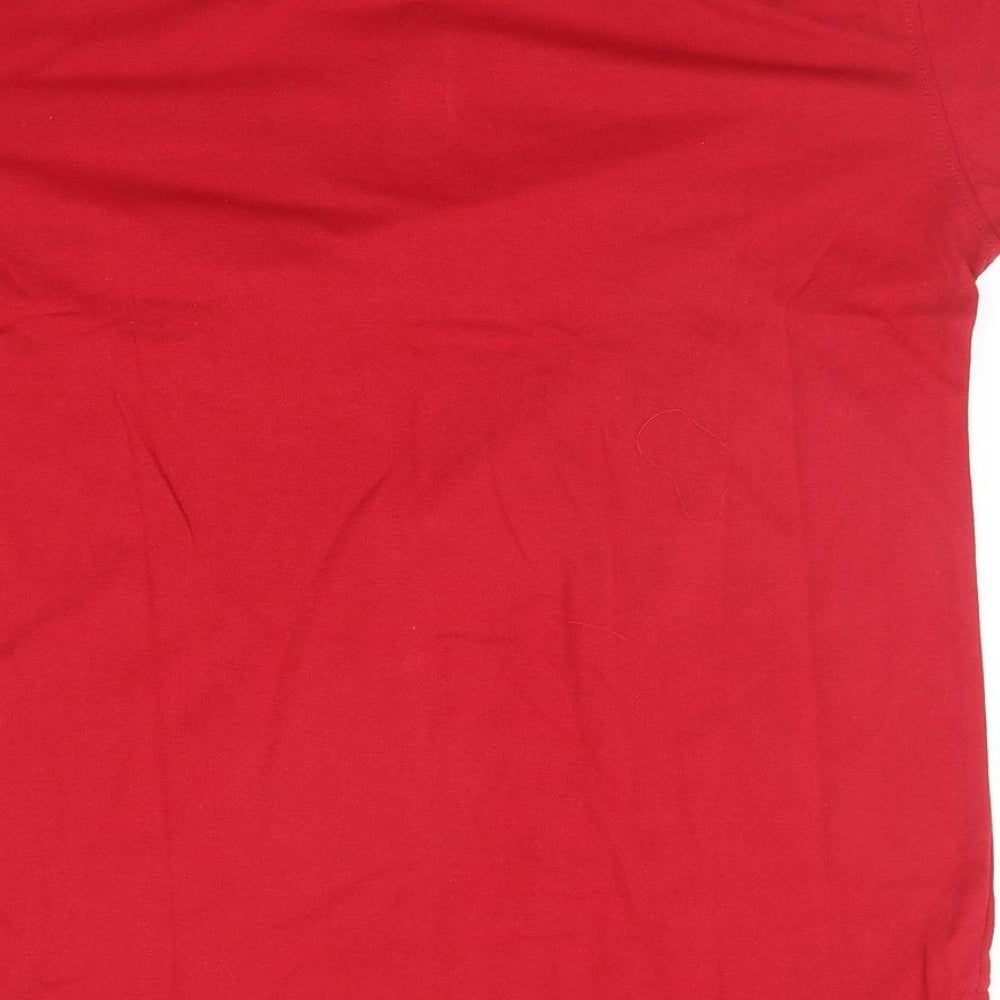 Urban Revival Mens Red    Polo Size M