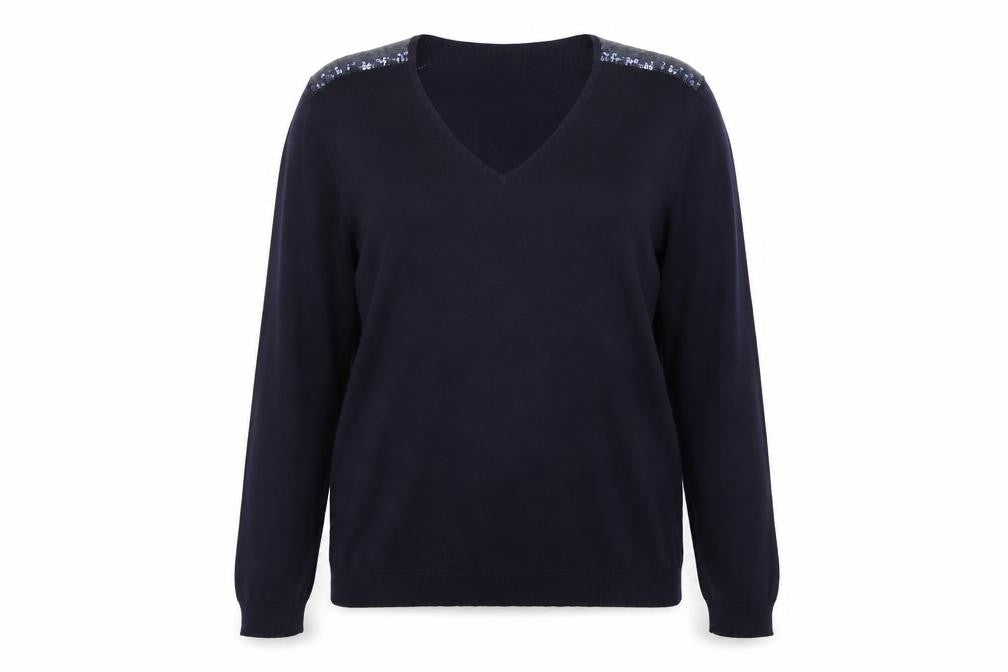 R Edition Womens Blue   Pullover Jumper Size 18