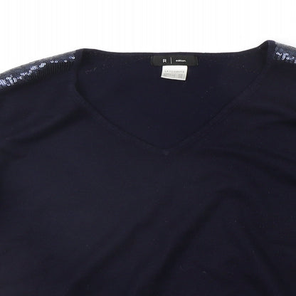R Edition Womens Blue   Pullover Jumper Size 18