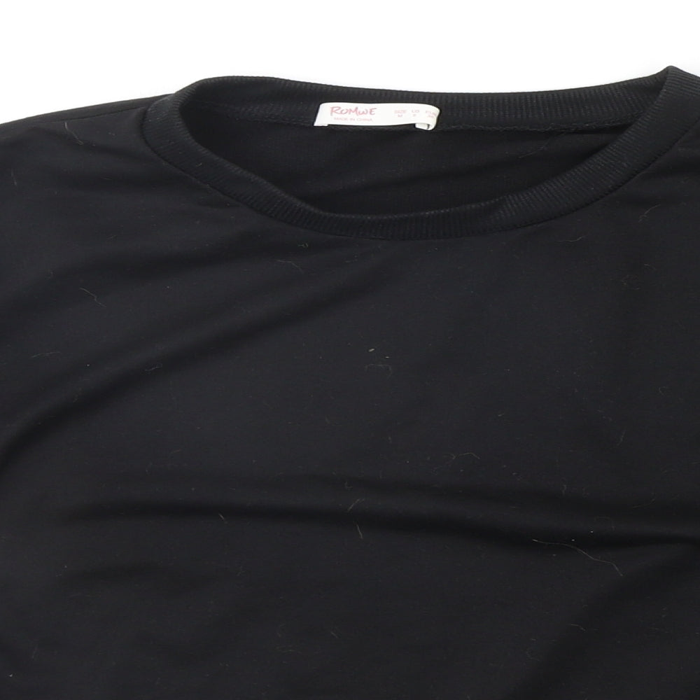 rowme Boys Black   Pullover Jumper Size M