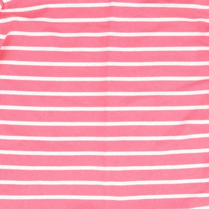 Hepburn Womens Pink Striped  Pullover Jumper Size L