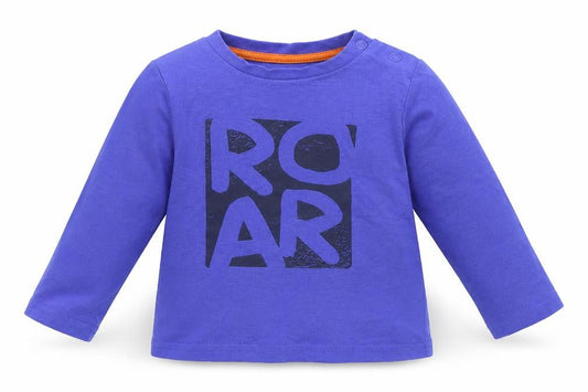 F&F Baby Blue  Jersey Basic T-Shirt Size 6-9 Months  - Roar