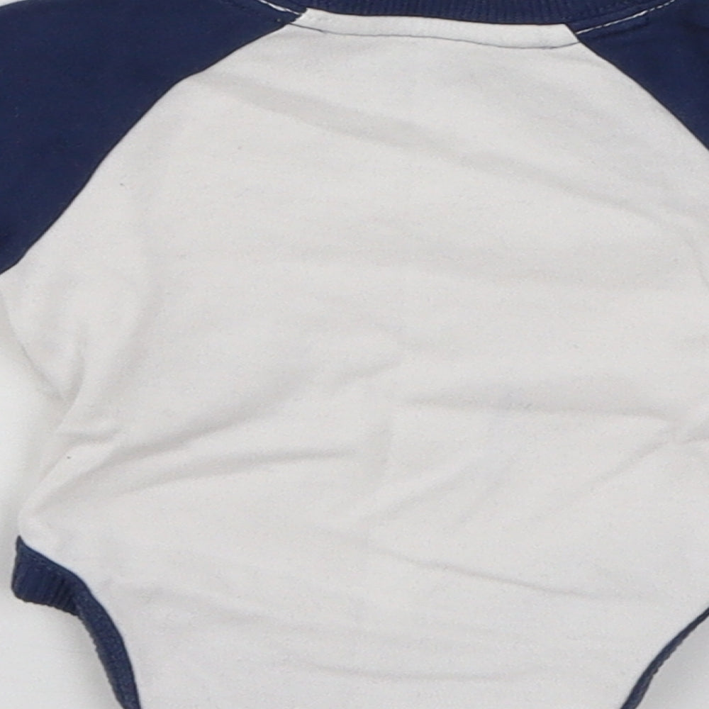 Mothercare Baby White  Jersey Babygrow One-Piece Size Newborn  - Go