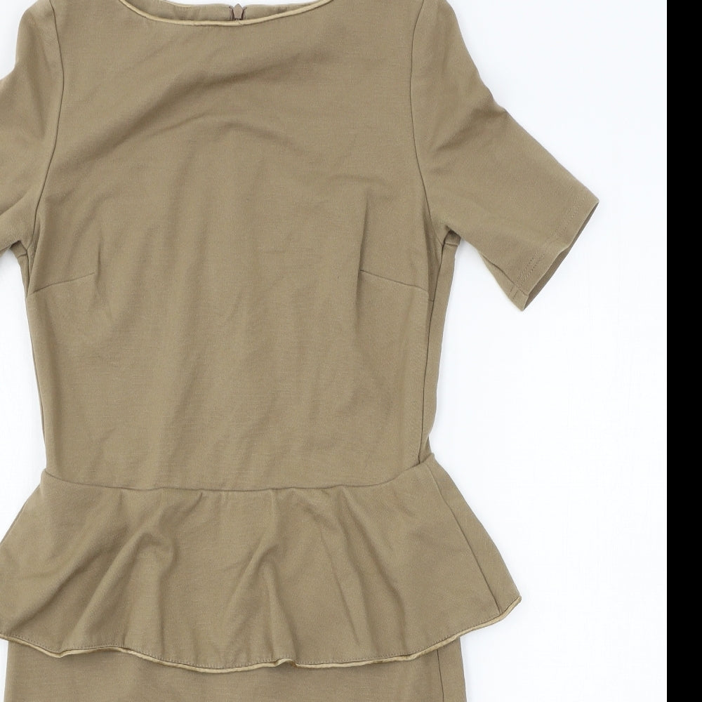 Envy Womens Brown  Jersey Shift  Size M