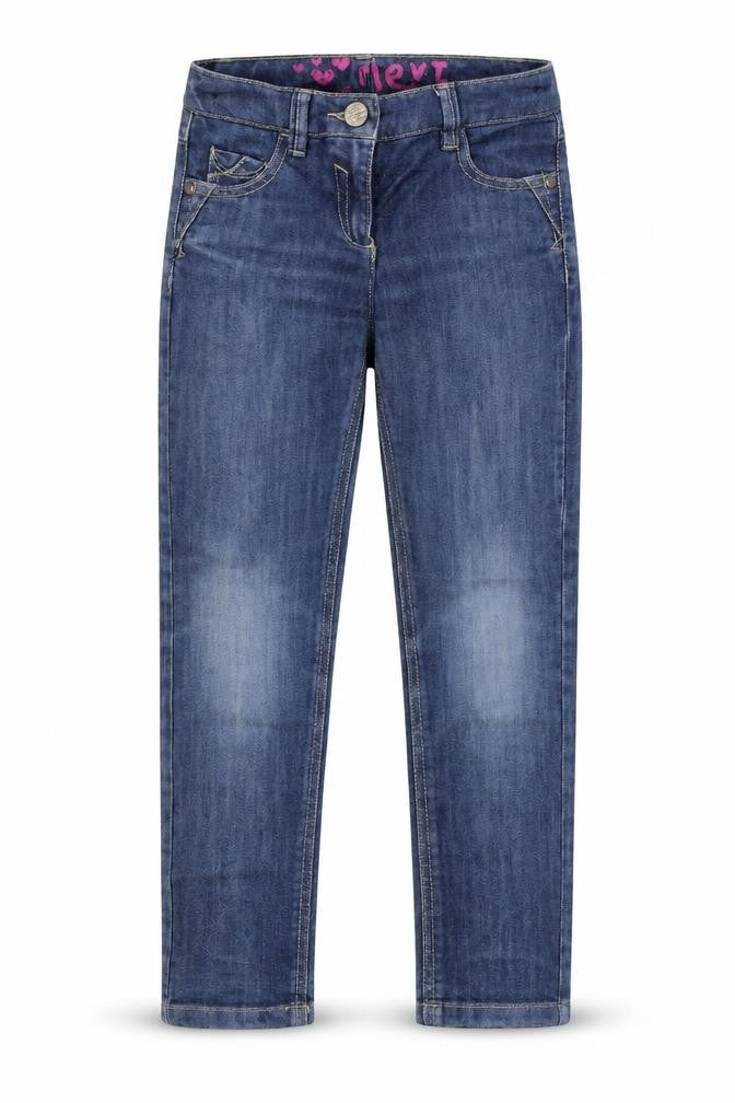 NEXT Girls Blue  Denim Straight Jeans Size 8 Years