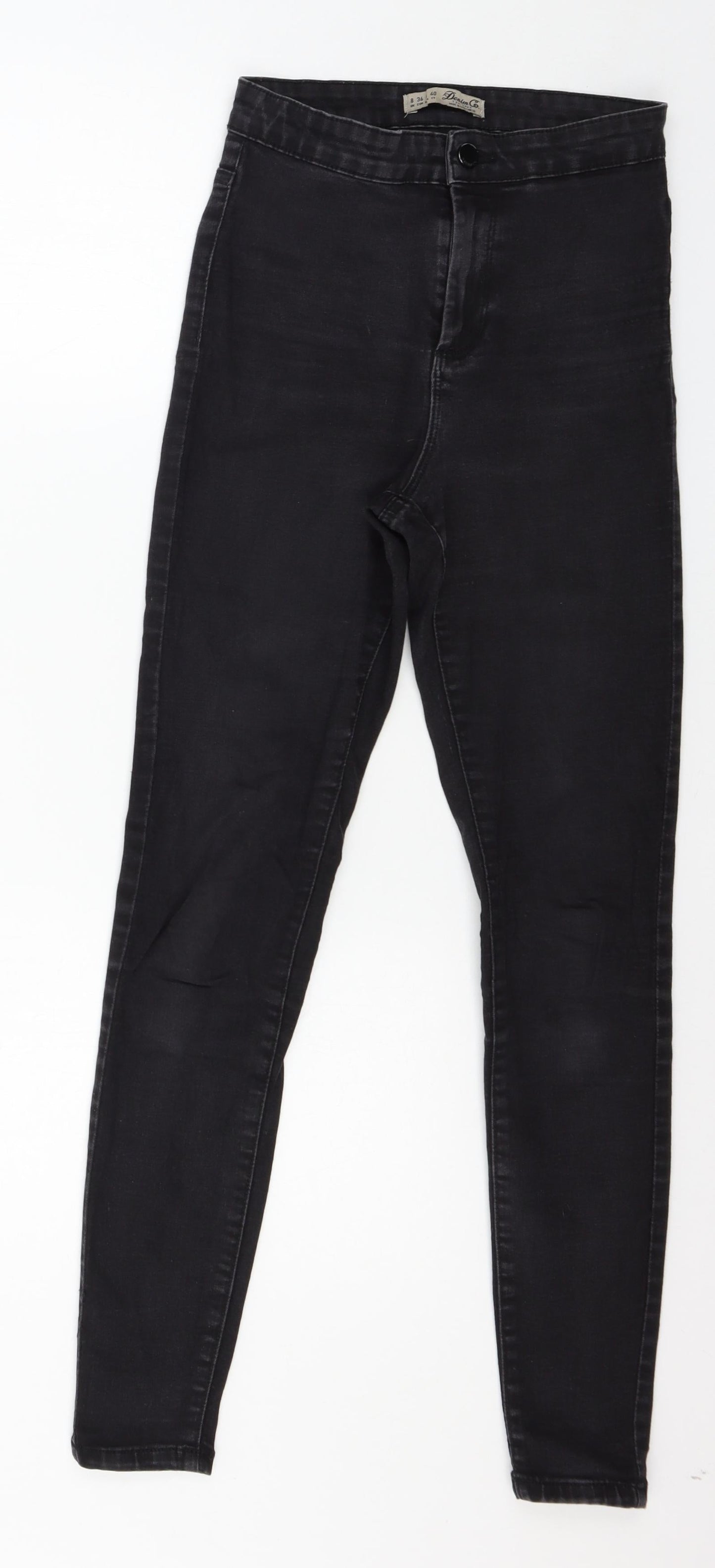 Denim & Co. Womens Grey  Denim Skinny Jeans Size 8 L27 in