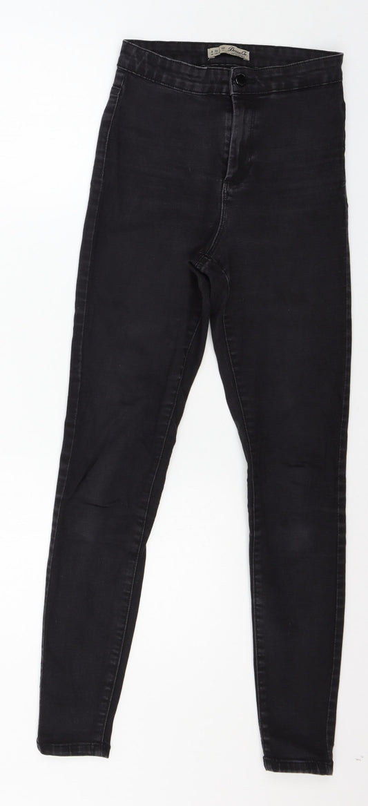 Denim & Co. Womens Grey  Denim Skinny Jeans Size 8 L27 in