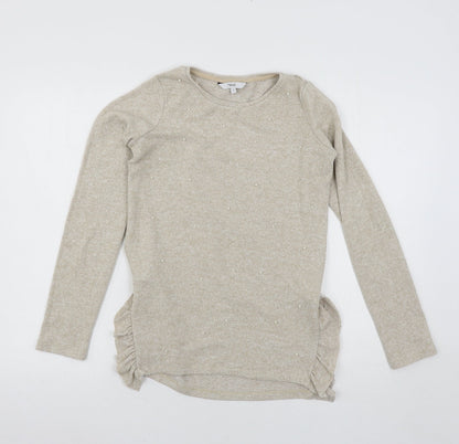 Next Womens Beige  Knit Pullover Jumper Size 6