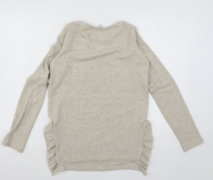 Next Womens Beige  Knit Pullover Jumper Size 6