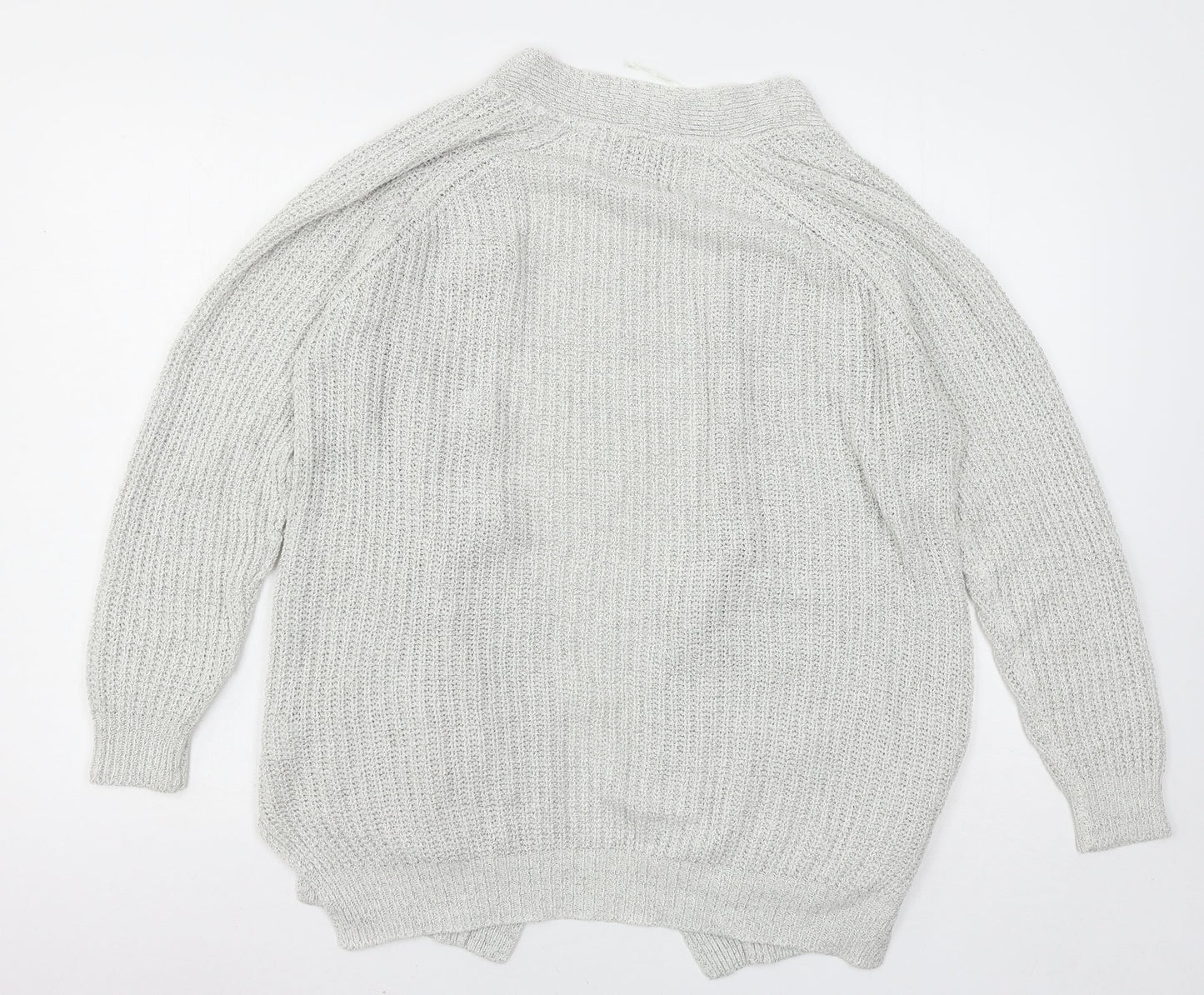Matalan Womens Grey  Knit Cardigan Jumper Size M