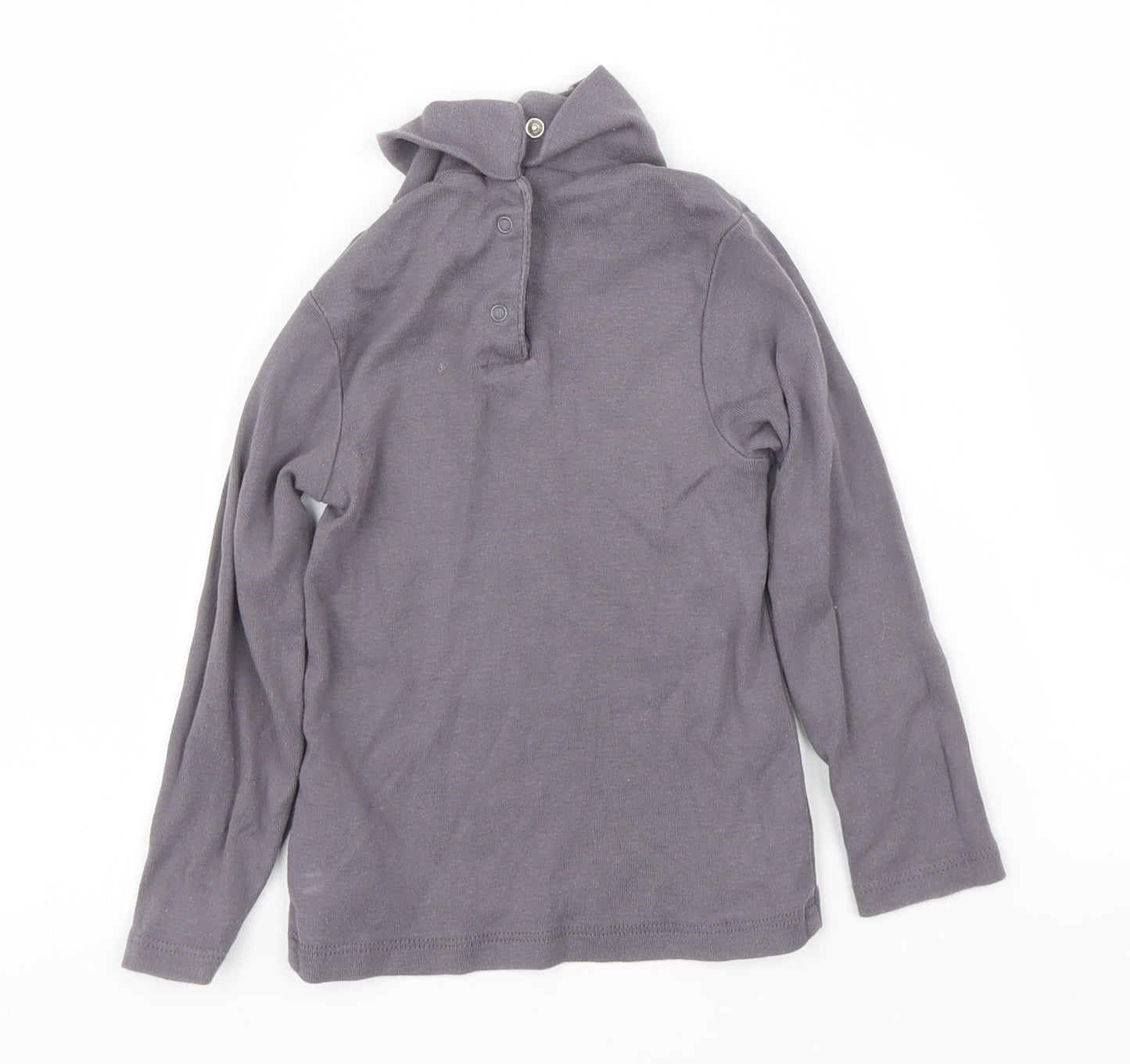 Vertbaudet Girls Grey   Basic T-Shirt Size 2 Years