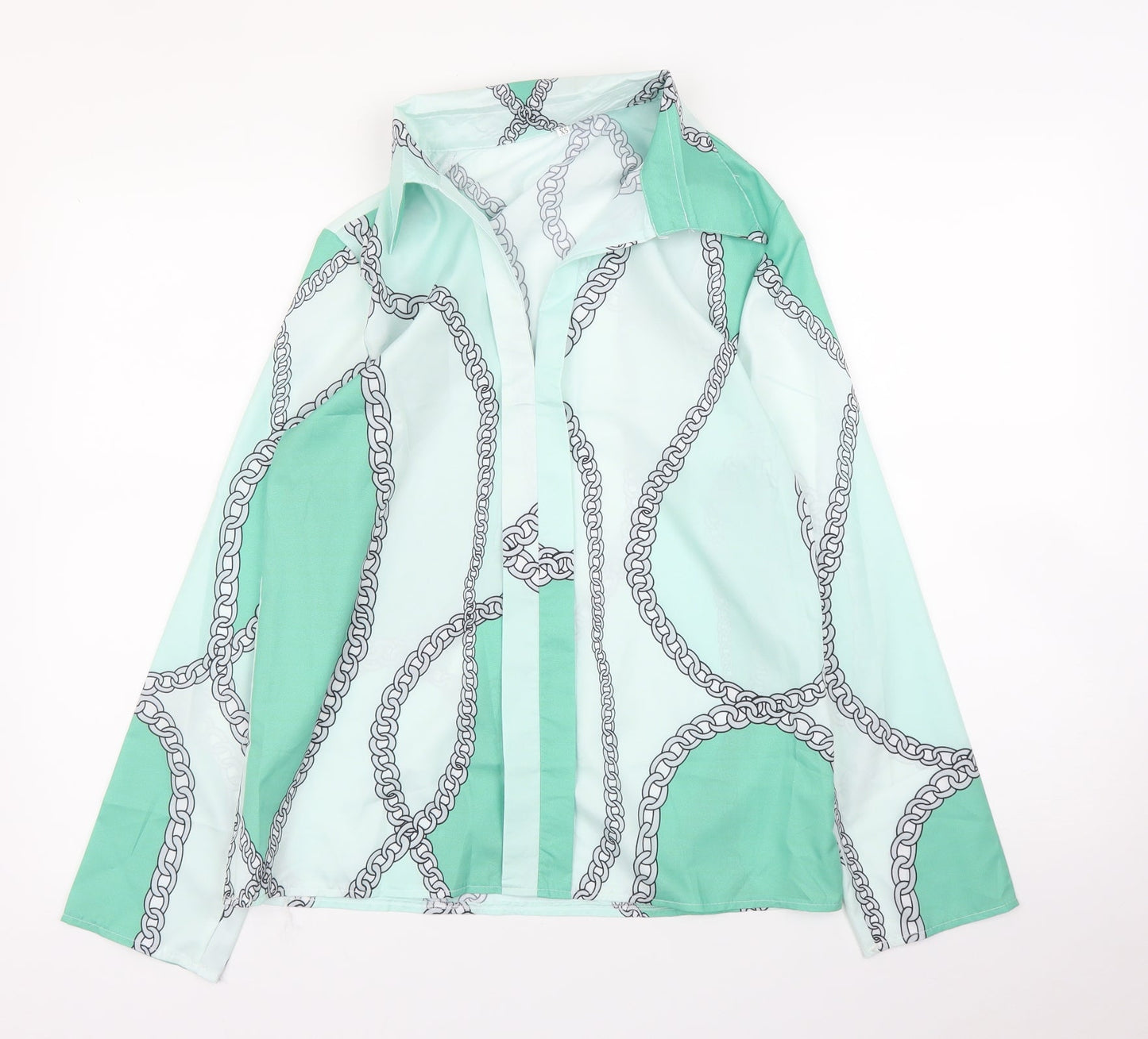 Preworn Womens Green   Basic Blouse Size XS