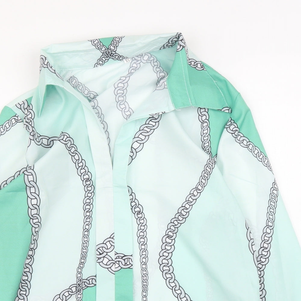 Preworn Womens Green   Basic Blouse Size XS
